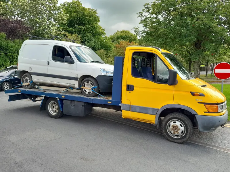 Van collected for scrap in Preston